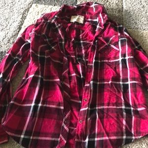 Pink/Black/White Flannel
